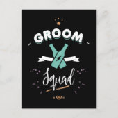 Bruidegomsteam Briefkaart (Voorkant)