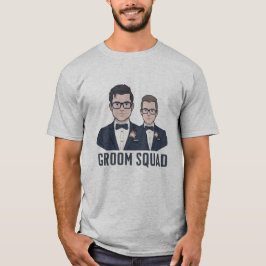 Bruidegomsteam - Cartoon Bruidsjonkers T-Shirt