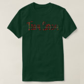 Bruidegomsteam Rood Karo T-shirt (Design voorkant)