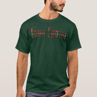 Bruidegomsteam Rood Karo T-shirt