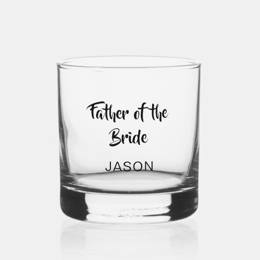 Bruidegomvader Trouwwhiskeyglas Whisky Glas (Voorkant)