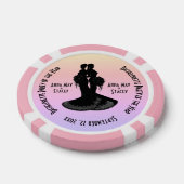 Bruiden Bachelorette Party Poker Chips (Enkel)