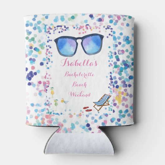 Bruiden Bachelorette Weekend Beach Party Blikjeskoeler (Achterkant)