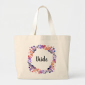 Bruiden Bloemenkrans Grote Tote Bag (Voorkant)