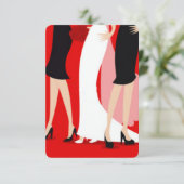 Bruiden en bruidsmeisjes kaart (Staand voorkant)