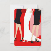 Bruiden en bruidsmeisjes kaart (Achterkant)