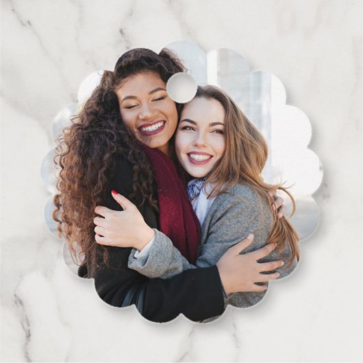  bruiden Gay bruiloft met foto dank u Bedankjes Labels (Achterkant)