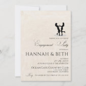 Bruiden Happy Engagement Party Kaart (Voorkant)