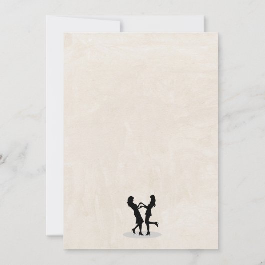 Bruiden Happy Engagement Party Kaart (Achterkant)