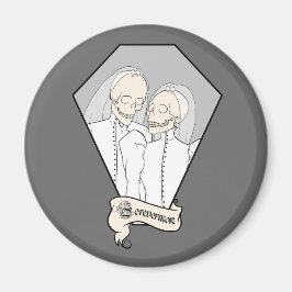 Bruiden van geraamtes magneet