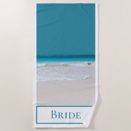 bruiden witte zandstrandhanddoek strandlaken