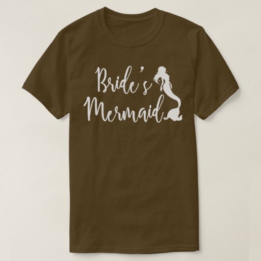 Bruiden Zeemeerminnen Trouwfeest Zeewezen Bruidsme T-shirt (Design voorkant)