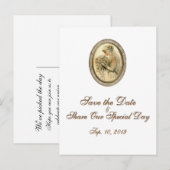 bruidend huwelijk sparen het Briefkaart van de Da (Voorkant / Achterkant)