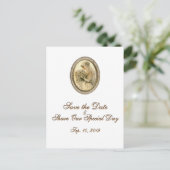 bruidend huwelijk sparen het Briefkaart van de Da (Staand voorkant)