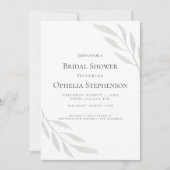 BRUIDJESBAD | Saliegroen Olijftak Waterverf Kaart (Voorkant)