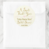 BRUIDJESSHOWER STICKER | een lief bedankje (Tas)