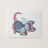 Bruidmuis met sluier & cadeau.PNG Legpuzzel (Horizontaal)