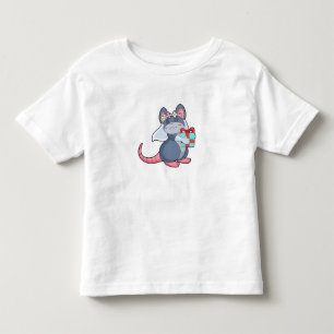 Bruidmuis met sluier & geschenk.PNG Kinder Shirts