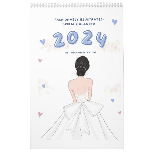 Bruids, 2024, mode, kalender (Hoes)