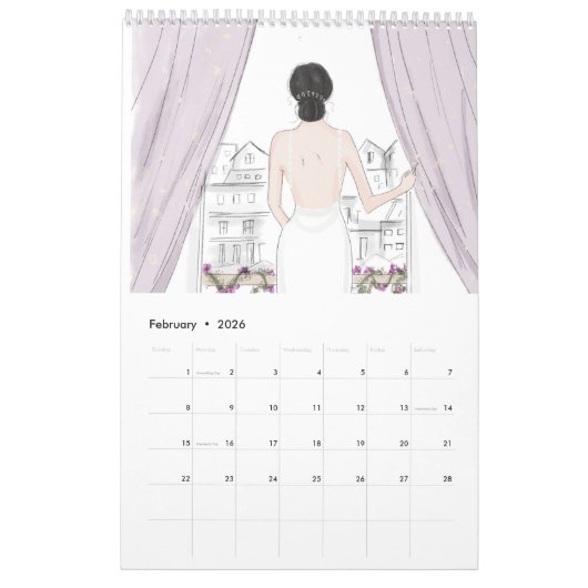 Bruids, 2024, mode, kalender (Feb 2026)