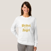 Bruids Angel Maid of Honor T-shirt-customize T-shirt (Voorkant volledig)