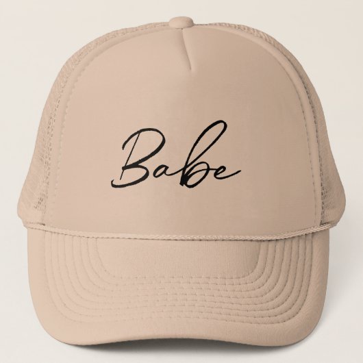 BRUIDS BABE HOED | Zwarte tekst | Bachelorette  Trucker Pet (Voorkant)