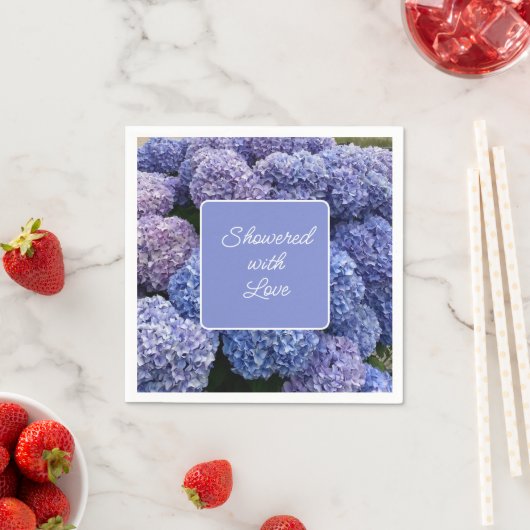 Bruids, Baby showers servetten Paarse, blauwe hort (Insitu)