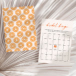 Bruids Bingo Aperol Spritz Vrijgezellenfeest Game  Kaart<br><div class="desc">Aperol spritz thema vrijgezellenfeest spel.</div>