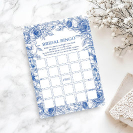 Bruids Bingo Blauwe Bloemen