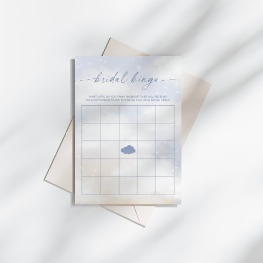 Bruids Bingo Cloud 9 Vrijgezellenfeest spel Kaart