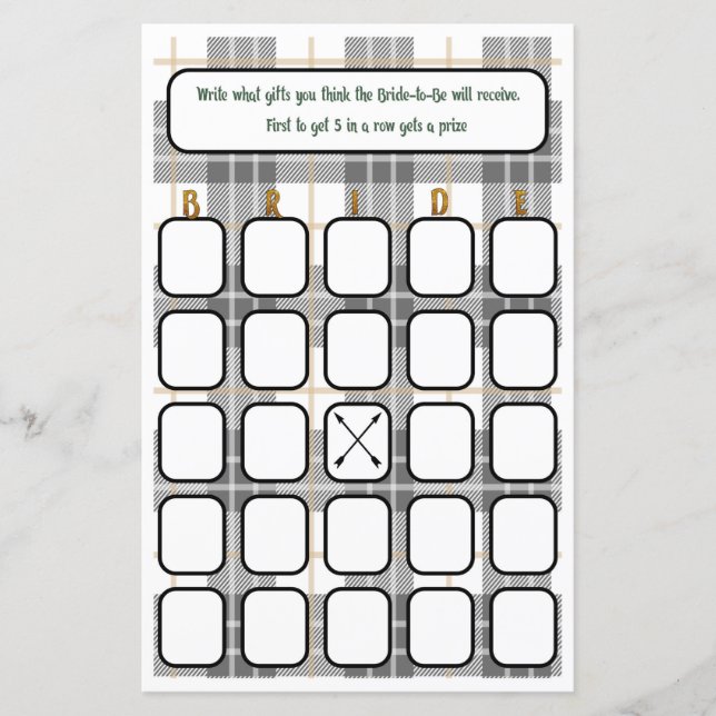 Bruids Bingo Flanel en Fiz (Voorkant)