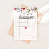 Bruids Bingo Floral Vrijgezellenfeest Game Kaart
