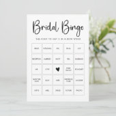Bruids Bingo Game Kaart (Staand voorkant)