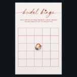 Bruids Bingo Koffie Vrijgezellenfeest Game Kaart<br><div class="desc">"Liefde is brouwen" thema vrijgezellenfeest spel.</div>