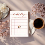 Bruids Bingo Koffie Vrijgezellenfeest Game Kaart<br><div class="desc">"Liefde is brouwen" thema vrijgezellenfeest spel.</div>