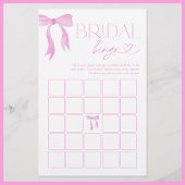 Bruids Bingo Roze Bow Vrijgezellenfeest Spel