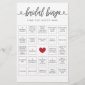 Bruids Bingo Vind het Gast Vrijgezellenfeest Spel (Voorkant)
