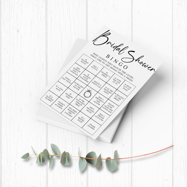 Bruids Bingo Vind het Gast Vrijgezellenfeest Spel (Bridal Shower Bingo - Find the Guest - Bridal Shower Game)