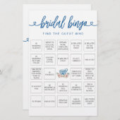 Bruids Bingo Vind het Gast Vrijgezellenfeest Spel (Voorkant / Achterkant)