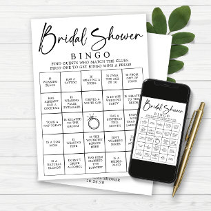 Bruids Bingo Vind het Gast Vrijgezellenfeest Spel Kaart