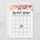 Bruids Bingo Vrijgezellenfeest en Hen Party spel K Kaart (Voorkant)