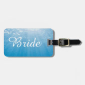 Bruids Bliss Shades: Pas uw zeegezicht aan Bagagelabel (Voorkant horizontaal)