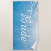 Bruids Bliss Shades: Pas uw zeegezicht aan Strandlaken (Voorkant)