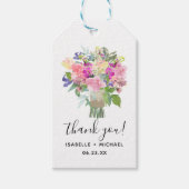 Bruids Boeket Bruiloft Favor Labels Cadeaulabel (Voorkant)