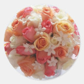 Bruids Boeket Envelop Seal Stickers (Voorkant)