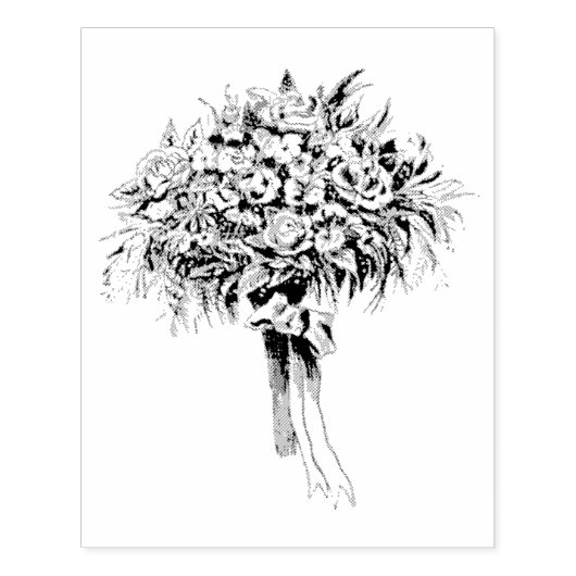  bruids boeket rubberen kunststempel rubberstempel (Afrduk)