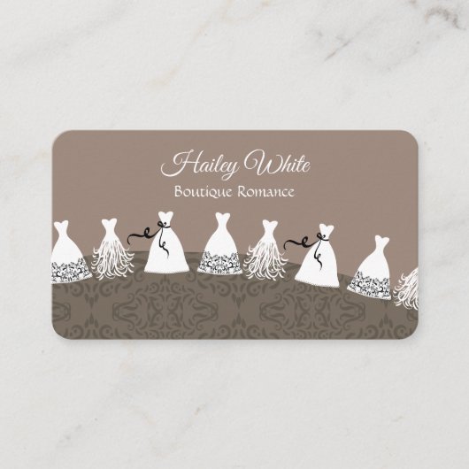 Bruids Boutique bruiloft Visitekaartje (Voorkant)