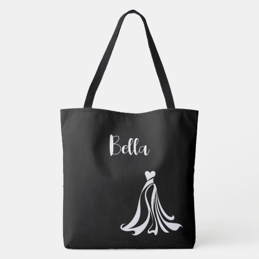  Bruids Boutique Canvas tas Purse (Achterkant)