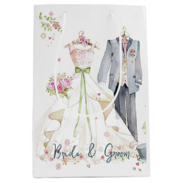 Bruids- & Bruidegom Trouwjurk  Medium Cadeauzakje