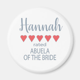 Bruids & Bruiloft 5 Hart Abuela van Bruid Magneet